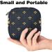 Goldlen Fleur de Lis Pattern Women s Bandage Storage Bag | Portable Menstrual Cup Pocket with Zipper - Ideal for Teens & Women - Buy Online on GoSupps.com