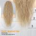 Pference Extensions Blond Long Wound Hair Ponytail - Natural Kunsthaar Hair Extensions for Women - Afro Braid Ponytail 65cm (27/613) - Buy Online on GoSupps.com