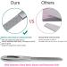 VOGARB Nail File with Case Double Sided 180 Diamond Grits Emery Boards with Work Well Glass Nail Filer Set Anti-Slip Handle for Natural Nails/Thick Toenails (1 PACK-3P(S)) - Buy Online on GoSupps.com