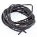 Faierlnn 3MM Wide Flat Leather Cord, 5 Yards Long 2MM Thick Natural Leather Laces, Braiding Leather String for Jewelry Making, Leather Shoes Laces and DIY Crafts - Black Cord - Black 3MM x 5Yard