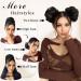 HMD Messy Bun Hair Piece - Wavy Curly Scrunchies for Women | Elastic Band Hairpieces & Updos (18TH85) - International Shipping Available - Buy Online on GoSupps.com