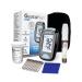 Gluco fake duo blood sugar measuring device starter set with 10x test strips & lancets blood sugar measurement in MG/DL diabetes sugar meter with high accuracy