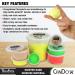 CanDo TheraPutty Scented Hand Exercise Putty - Apple Green Medium 2oz | Hand Therapy & Occupational Therapy Rehabilitation Exercises - Buy Online on GoSupps.com