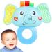 Toddler Rattle Teether - Soft Sensory Plush Toy for Early Development | Washable Teething Toy - Perfect Gift for Holiday Babies | Weishangshe Elephant - Buy Online on GoSupps.com