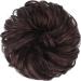 FESHFEN Messy Bun Hair Scrunchie in Black Cherry | Curly Wavy Synthetic Updo Piece for Women/Girls - 55g - Buy Online on GoSupps.com