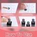 240Pcs Round False Nail Display Tips - Clear Nail Art Color Chart with Adhesive Stickers for Training & Practice - Buy Online on GoSupps.com