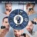 Bazivve Upgraded 8D Head Shaver for Bald Men with Nose Hair Trimmer - Waterproof Electric Razor Grooming Kit - LED Display - Cordless & Portable - Blue - Buy Online on GoSupps.com