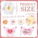 Bencailor 30-Piece Handmade Flower Butterfly Hair Clips - Realistic Floral Hair Accessories for Bride Women Wedding Girls (Pink White) - Buy Online on GoSupps.com