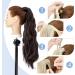 Silk-co Brazilian Virgin Body Wave Clip-in Ponytail Hair Extension 24 Dark Brown - 100% Unprocessed Synthetic Hairpiece for Women - Buy Online on GoSupps.com