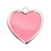BWM Fashion Personalized Pet ID Tags Dog Tags | Dog Tag for Pets Laser Engraved & Personalised | ID Tags for Dogs & Cats | Durable Strong & Deeply Engraved - Large Heart Pink Large Pink