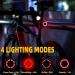 ROCKBROS USB Rechargeable Bike Tail Light | Auto On/Off Sensor | IPX6 Waterproof | 4 Light Modes - Cycling Safety Light for Night Riding - Buy Online on GoSupps.com