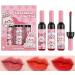 Lip coloring lip gloss - 3 colors of waterproof liquid lipstick non-stick applicator daily makeup beauty supplies for women girls mothers girlfriends - Buy Online on GoSupps.com