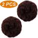 JJstar 2PCS Messy Bun Curly Fake Hair Donut Tousled Updo Synthetic Fiber Scrunchies (Black Cherry) - Buy Online on GoSupps.com