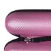 Portable Pink PU Leather Toothbrush Holder with Mesh Pocket for Accessories Storage - Ideal for Travel & Organization - Buy Online on GoSupps.com