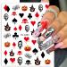 8 Sheets Halloween Ghost Nail Art Stickers - Cute 3D Self-Adhesive Designs for DIY Manicure - Horror Nail Decorations for Women & Girls - Buy Online on GoSupps.com