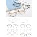 DAUCO Unisex Blue Light Filter Glasses - Retro Sixties Round Metal Computer Glasses for Men & Women | Stylish Eye Protection - Buy Online on GoSupps.com