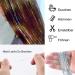 Glitzer Hair Strands - Silver Lametta Clip Extensions | 48cm Tinsel Hair Glitter Strands - Buy Online on GoSupps.com