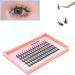 Eyelash Extension Kit D Curl Lash Clusters Mixed Length Cluster Fake Lashes 80 Pieces Reusable Eyelashes Extension Supplies False Lashes for Beginners