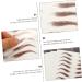 SOESFOUFU Eyebrow Decals 4 Sheets Waterproof Eyebrow Stickers Hair Decals 4d False Eyebrows Cosmetics Post Paper 6d Make up 21x14.8cm Brown - Buy Online on GoSupps.com