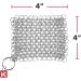 Knapp Made Original CM Scrubber 4 - Chainmail Cleaner for Cast Iron, Stainless Steel, Hard Anodized Cookware - Buy Online on GoSupps.com