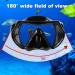 Snorkel Mask Set for Adults and Youth - Diving Mask with Full Dry Snorkel & Swim Goggles for Snorkeling, Scuba Diving, and Swimming - Black - Buy Online on GoSupps.com