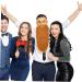 Healvian barbe artificielle moustache Halloween faux boucl faire la f te barbu Noir costume de barbe adulte barbe de costume fausse barbe ornements de barbe pour hommes chiffon Gris Brun - Buy Online on GoSupps.com