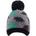 XIAOHAWANG Gray Dinosaur Hat for Kids 4-7 Years - Knitted Baby Beanie with Fleece Lining and Pompom - Buy Online on GoSupps.com