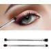 Eyeshadow Brush Silver Professional Soft Hair Eyelid Brush Double Ended Ergonomic for Makeup Artist for Home - Buy Online on GoSupps.com