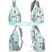 ZOMAKE Sling Bag - Water Resistant Mini Crossbody Chest Bag for Travel, Bee Blue - Buy Online on GoSupps.com