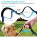 Uppetly Hands Free Dog Running Leash with Adjustable Waist Belt Dual Handle Elastic Bungees Retractable Rope for Medium and Large Dogs Reflective Stitches for Walking Hiking Biking With Pouch for 2 dogs - Buy Online on GoSupps.com