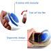 Silicone Gel Heel Cup Liner for Plantar Fasciitis & Heel Pain - Achilles Tendon Treatment & Shock Absorbing Support | Medium/Small - Buy Online on GoSupps.com