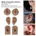 Silicone Human Ear Model 3 Pair - Dark Skin Color - High Simulation Elastic Model - Hand Crafted - Reusable for Display Props and Earrings - Buy Online on GoSupps.com