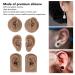 Handmade Flexible Earring Display Props - 3 Pairs of Reusable Human Ear Models for Piercing Training (Dark Skin Tone) - Buy Online on GoSupps.com