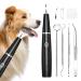 AMIR Dog Teeth Cleaning Kit 5 Modes Pet Ultrasonic Tooth Cleaner Dog Tooth Tartar Remover with USB Charging Automatic Identification of Gums Ipx6 Waterproof Dog Teeth Cleaning for Dogs and Cats
