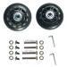 YongXuan Mute Wear-Resistant Luggage Suitcase Replacement Wheels Kit Inline Outdoor Skate Replacement Wheels Diameter 2.75 inch