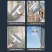 Spray Window Cleaning Squeegee Kit with Sewage Collector and 3 Pads 4 in 1 Window Cleaner Squeegee with Extension Pole Shower Door Squeegee for Bathroom Window Mirror Tile Wall - Buy Online on GoSupps.com
