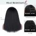 Kinky Straight Headband Wig 20 1B Natural Black - Soft & Natural Italian Yaki Synthetic Half Wig for Black Women - Glueless & Wearable - Buy Online on GoSupps.com