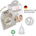 Buy Divine Cup Menstrual Cup Size S - Soft Reusable Medical Silicone | 100% Made in Germany | Clinically Tested | Available in 4 Colors | Eco-Friendly Period Solution - Buy Online on GoSupps.com