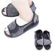 Open Toe Diabetic Shoes for Swollen Feet Adjustable Walking Shoes Unisex Extra Wide Soft Reduce Friction Indoor Outdoor Sandals (S)