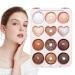 Matte Glitter Eyeshadow Palette Newest Matte Makeup Eyeshadow Palle | 12 Colors Eye Make-up Palette Natural Colors Make Up Eye Shadows #03