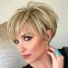 Queentas wig blonde women wigs briefly with pony hair wig pixie cut perrecution women blonde short -haired wig women synthetic (mixture of brown and blonde)