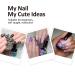 Burano Nail Foil Glue Gel Kit - 15ML x 2 Bottles with 40PCS Stickers | Nail Art Designer Adhesive Transfer Foil Gel for Gel Nails - Buy Online on GoSupps.com