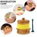 Premium Moxibustning Instrument Set - Wooden Holder for Moxa Sticks & Burner | Temperature Control Bamboo Tube | Ideal for Moxabustion Therapy - Buy Online on GoSupps.com