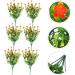 TOPBATHY 12 Pcs Simulation Camellia Eucalyptus Garland Vines Decor Office Decor Artificial Branches Faux Plants Indoor Artificial Flower Bouquet Vine Decor Artificial Leaf Household Plastic Orangex2pcs 13x13x30cmx2pcs - Buy Online on GoSupps.com