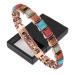 YINOX Magnetic Therapy Copper Bracelet for Women Turquoise Colorful Bracelet Pure Copper Magnetic Bracelet