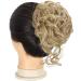 Claw Messy Bun Hairpiece Clip | Wavy Curly Chignon Hairpiece | Synthetic Updo Ponytail - Light Blonde - Buy Online on GoSupps.com