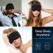 Elehold Weighted 3D Sleep Mask with Adjustable Strap, Portable Blackout Eye Mask for Night Sleep, Yoga, and Travel - Includes 2 Earplugs - Buy Online on GoSupps.com
