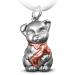 Fabach dog keychain Puppy - Small dog lucky charm puppy Key trailer Labrador - dog paw key rings dog paw pod - dog gift dog owner rose gold