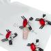 4pcs Stylish European Nail Decorations DIY Art Manicures Easy To Install Nail Embellishments For Salon Home Use Elegant Nail Accessories Pink - Buy Online on GoSupps.com