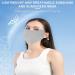 Geteawily UV Face Masque Breathable Ice Silk Face Shield Reusable 3D Sun Shield Face for Women Face for Fishing Hiking Cycling Eye Protection grey - Buy Online on GoSupps.com